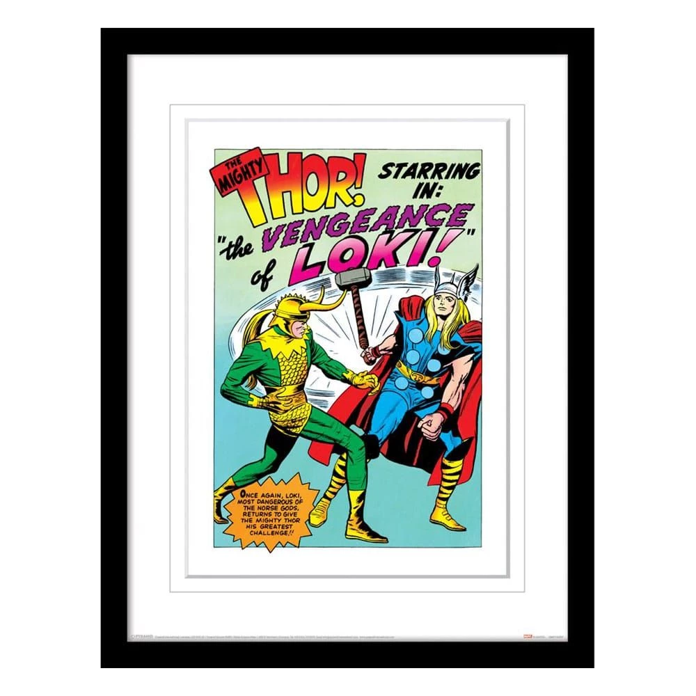 Marvel Collector Print Framed Poster Loki Comic Pyramid International