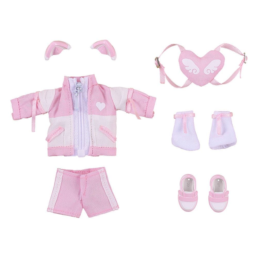 Original Character Accessories for Nendoroid Doll Figures Outfit Set: Subculture Fashion Tracksuit (Pink) Good Smile Company