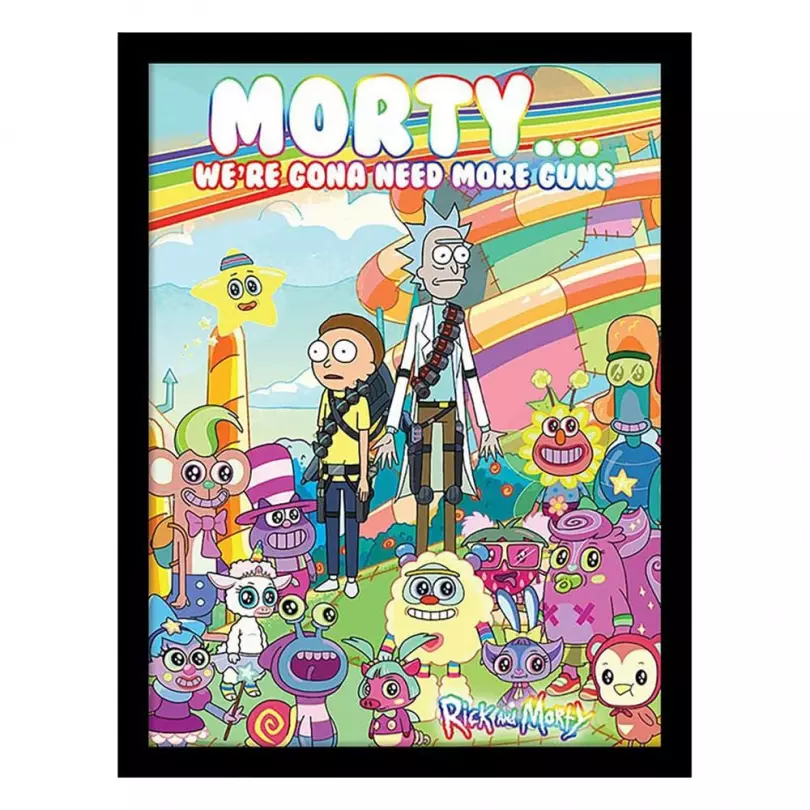 Rick and Morty Collector Print Framed Poster Cuteness Overload Pyramid International