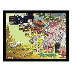 Rick and Morty Collector Print Framed Poster Creature Barrage