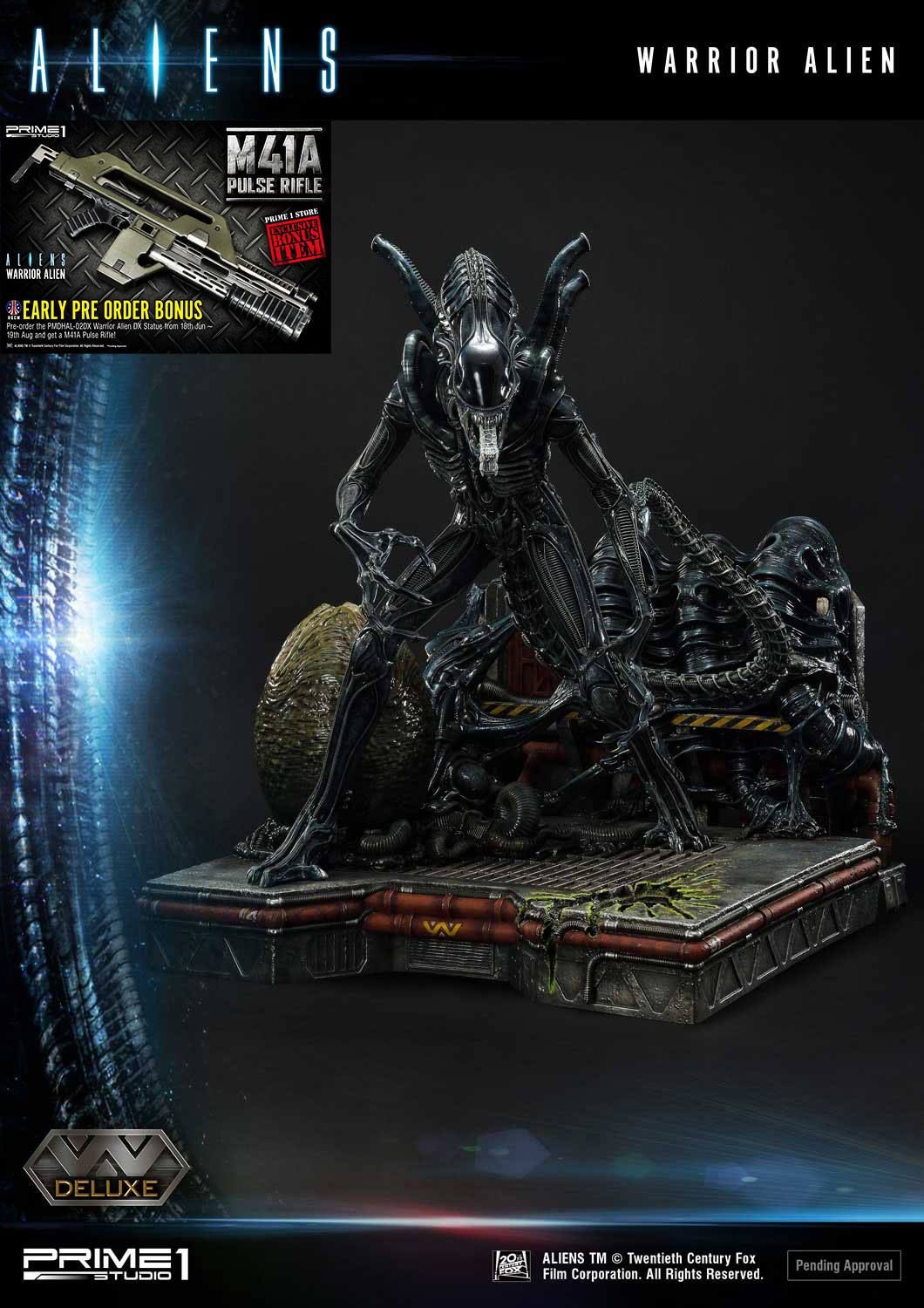 Aliens Premium Masterline Series Statue Warrior Alien Deluxe Bonus Version 67 cm Prime 1 Studio