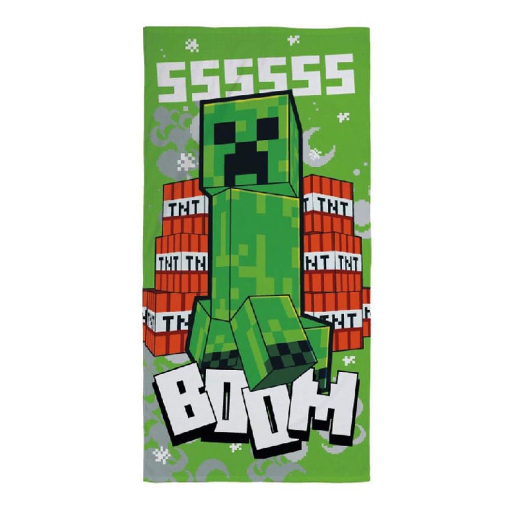 Minecraft Towel Creeper Boom 70 x 140 cm Cerdá