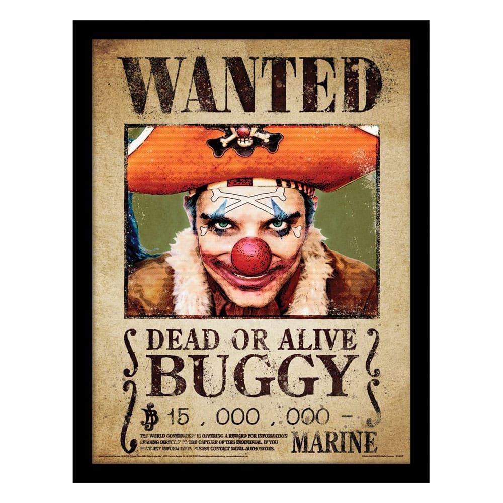 One Piece Collector Print Framed Poster Buggy Wanted Pyramid International