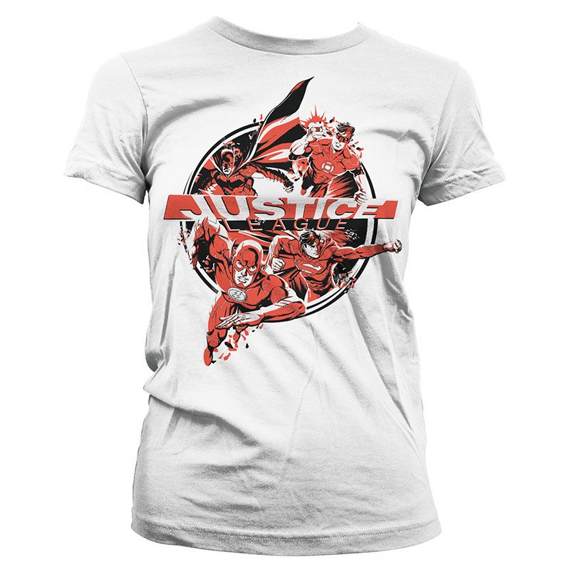 The Flash printed Girly Tee Justice League Licenced