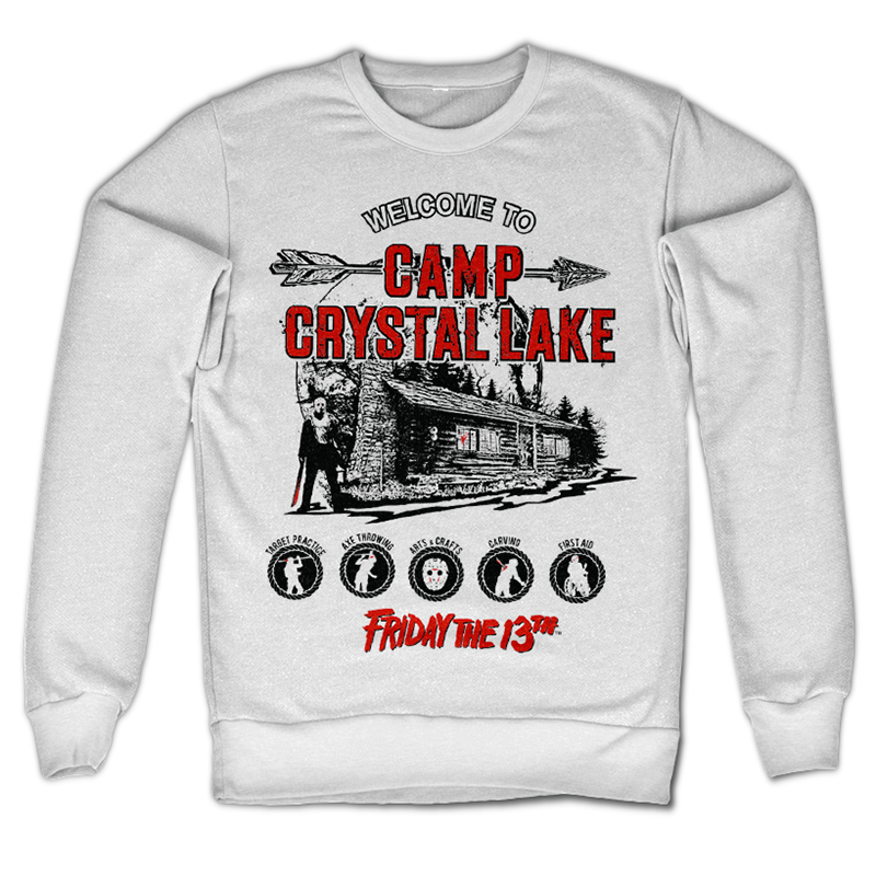 Friday the 13th printed Sweatshirt Camp Crystal Lake Licenced