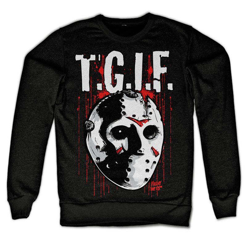 Friday the 13th printed Sweatshirt T.G.I.F. Licenced