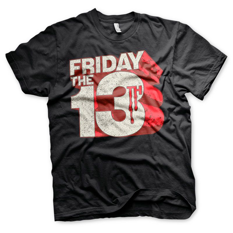 Friday The 13th printed t-shirt Block Logo Licenced