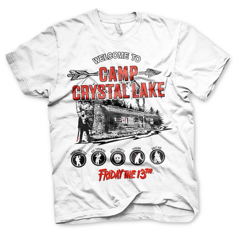 Friday The 13th printed t-shirt Camp Crystal Lake Licenced