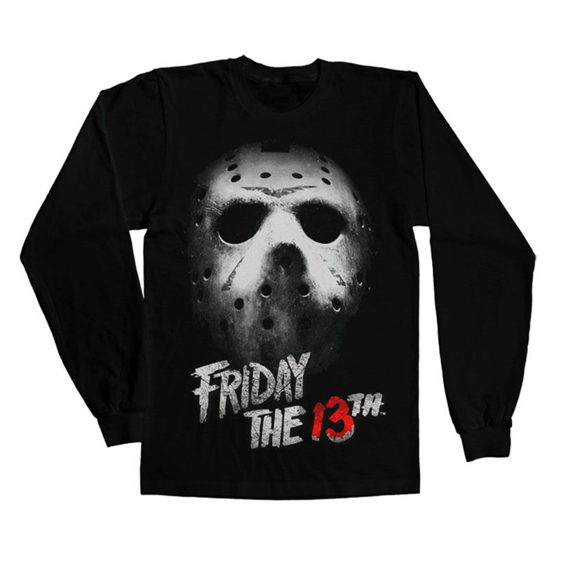 Friday The 13th printed Long Sleeve Tee Mask Licenced