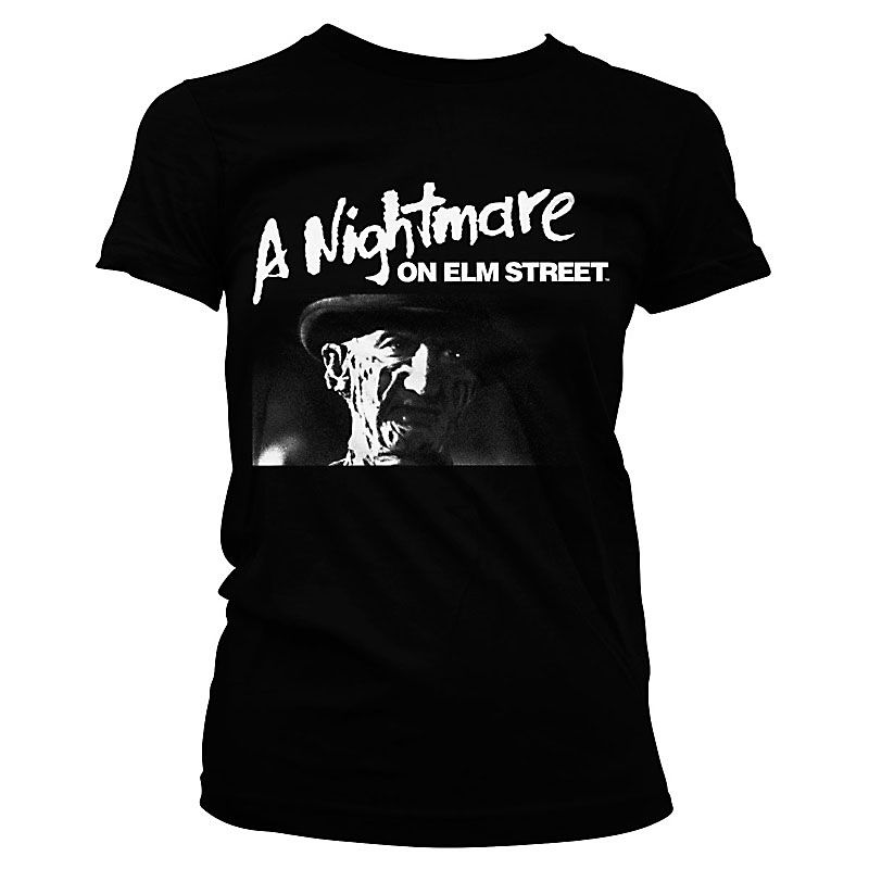 Nightmare On Elm Street printed girly Tee Logo Licenced