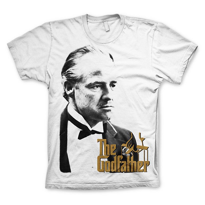 The Godfather Printed t-shirt Don With Gold Logo Licenced