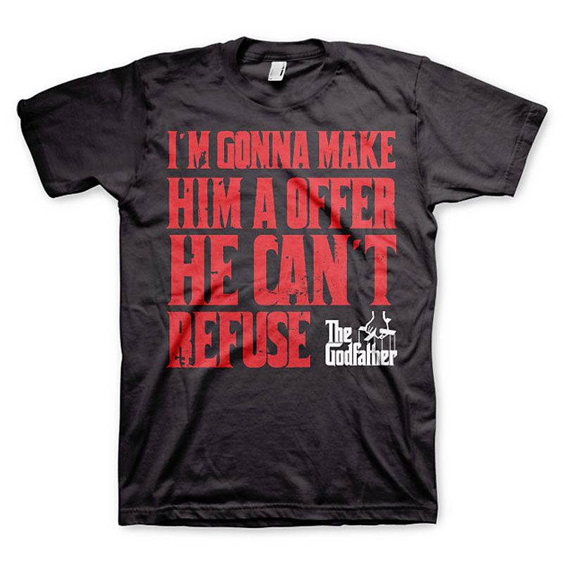 The Godfather Printed t-shirt I´m Gonna Make Him A Offer Licenced