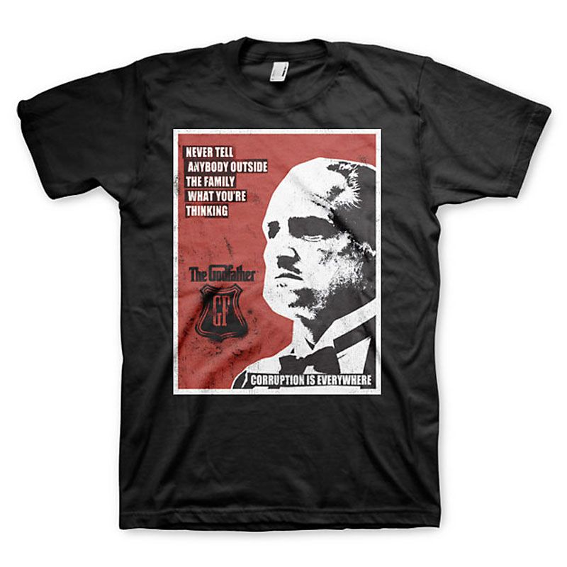 The Godfather Printed t-shirt Never Tell Anybody Licenced