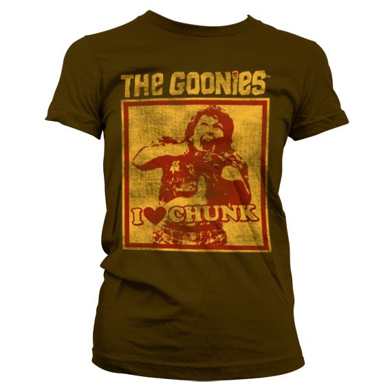 The Goonies Printed Girly t-shirt I Love Chunk Licenced
