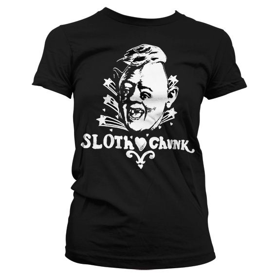 The Goonies Printed Girly t-shirt Sloth Loves Chunk Licenced