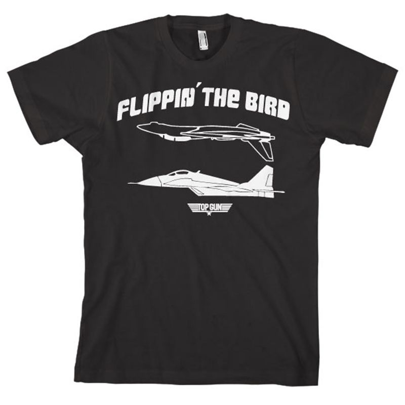 Top Gun Printed t-shirt Flippin The Bird Licenced