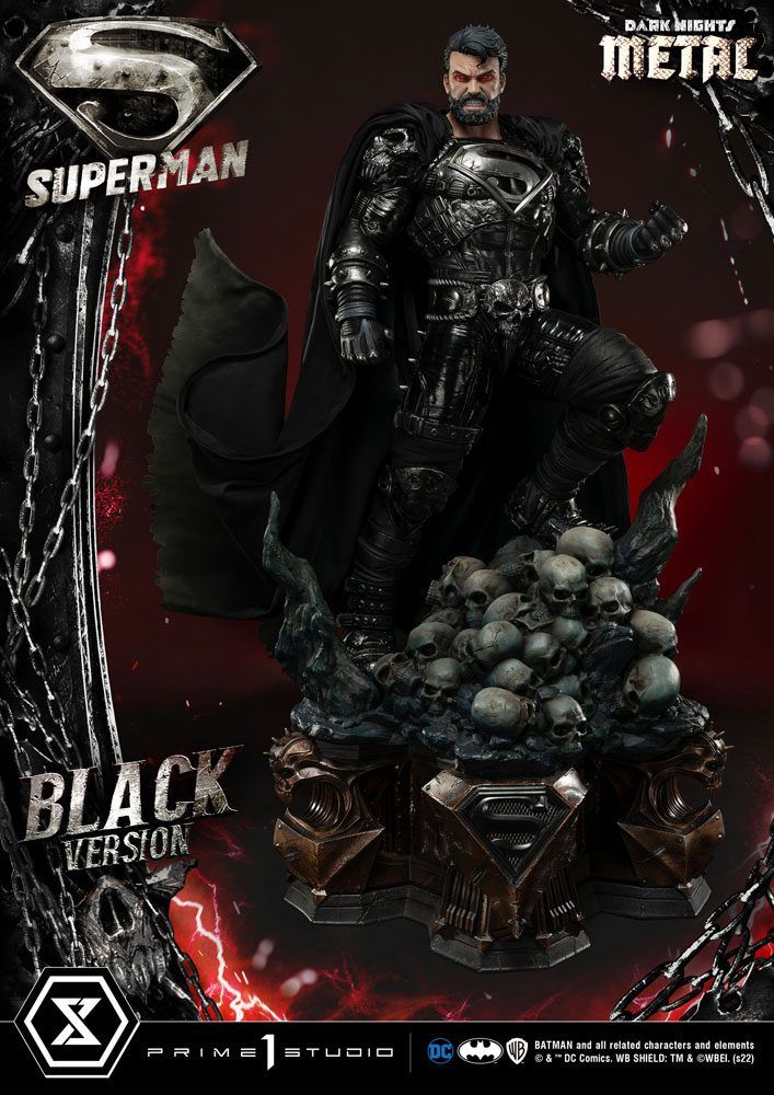 DC Comics Statue 1/3 Superman Black Version 88 cm Prime 1 Studio