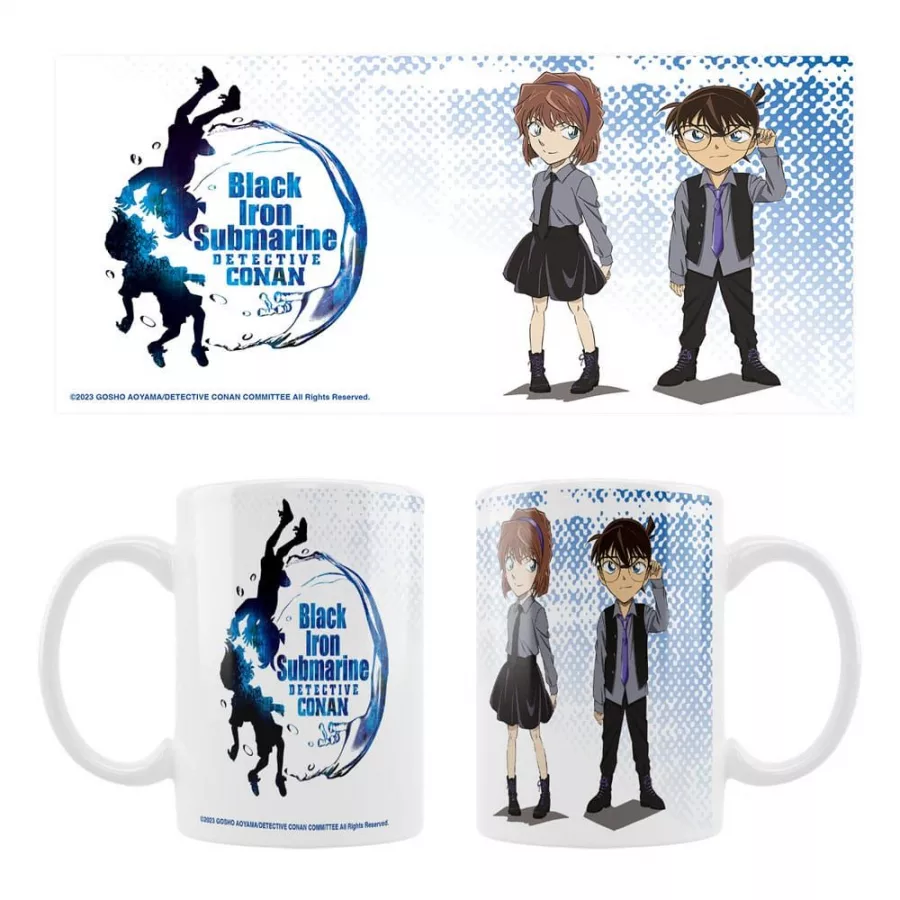 Detective Conan Ceramic Mug Black Iron Submarine Sakami Merchandise