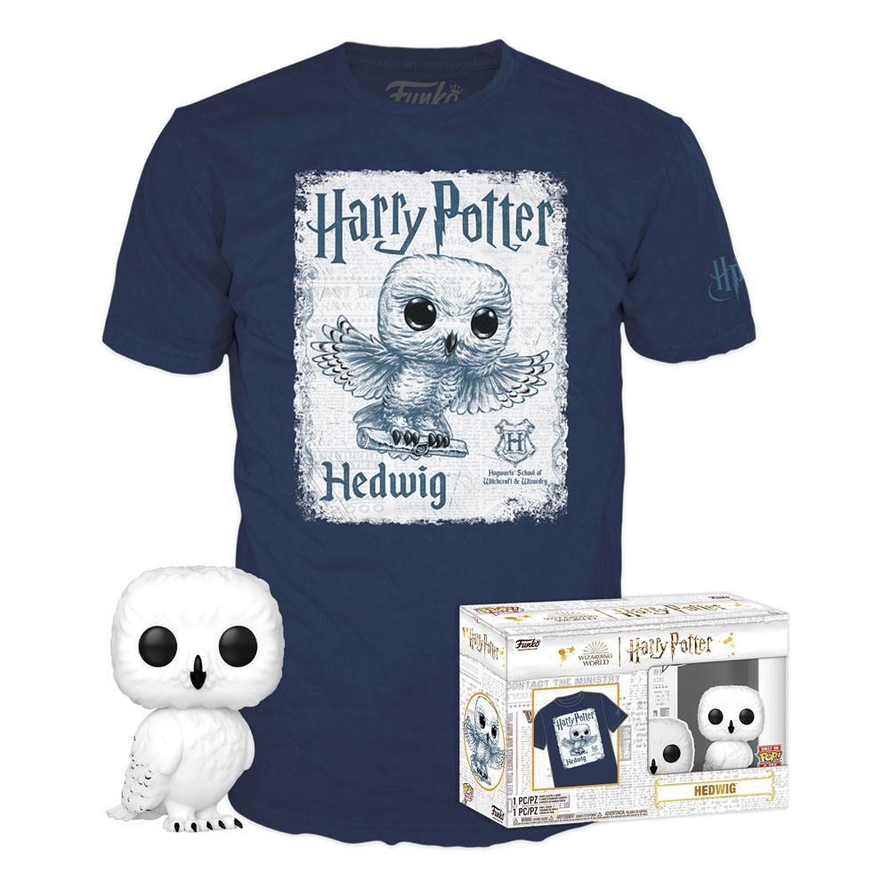 Harry Potter POP! & Tee Box Hedwig Size L Funko
