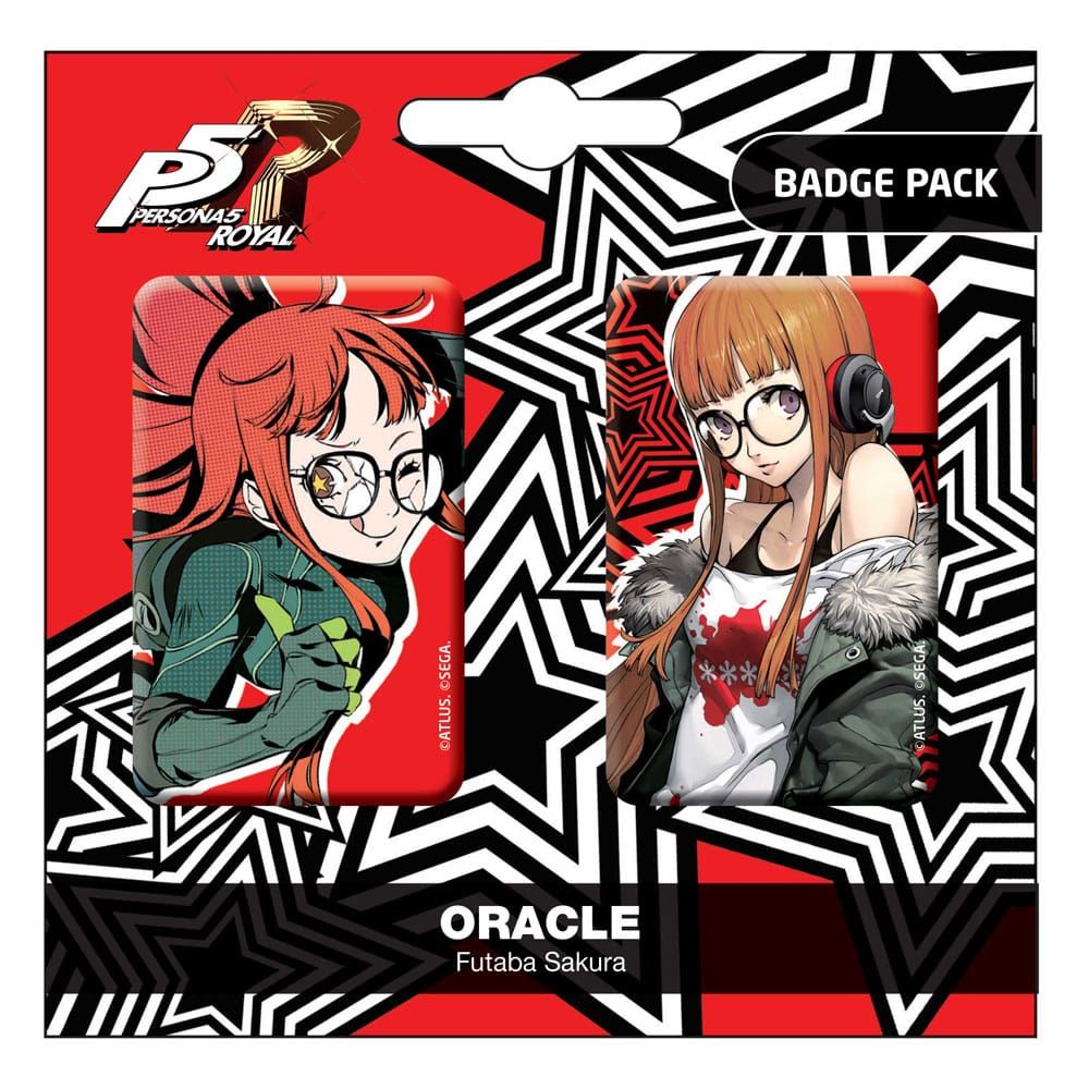 Persona 5 Royal Pin Badges 2-Pack Oracle / Futaba Sakura POPbuddies