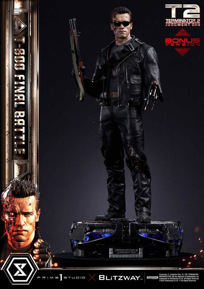 Terminator 2 Museum Masterline Series Statue 1/3 T-800 Final Battle Deluxe Bonus Version 75 cm Prime 1 Studio