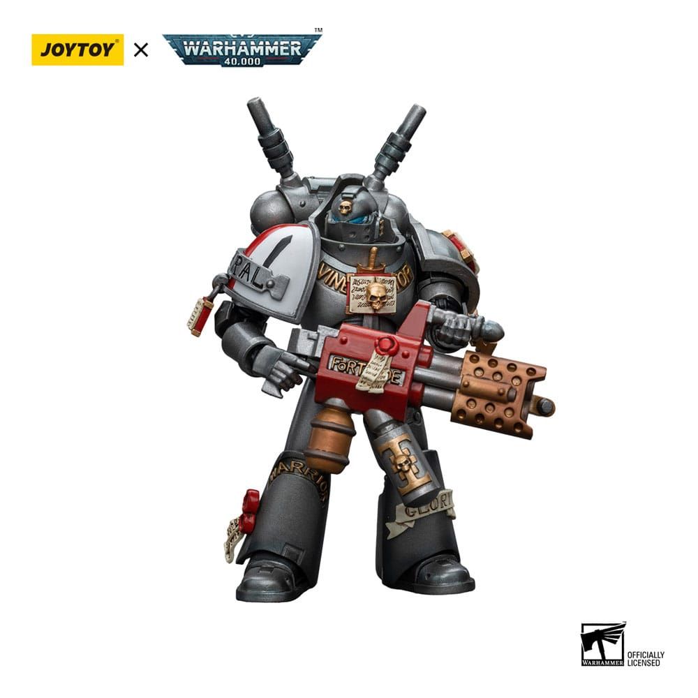Warhammer 40k Action Figure 1/18 Grey Knights Interceptor Squad Interceptor with Incinerator 12 cm Joy Toy (CN)