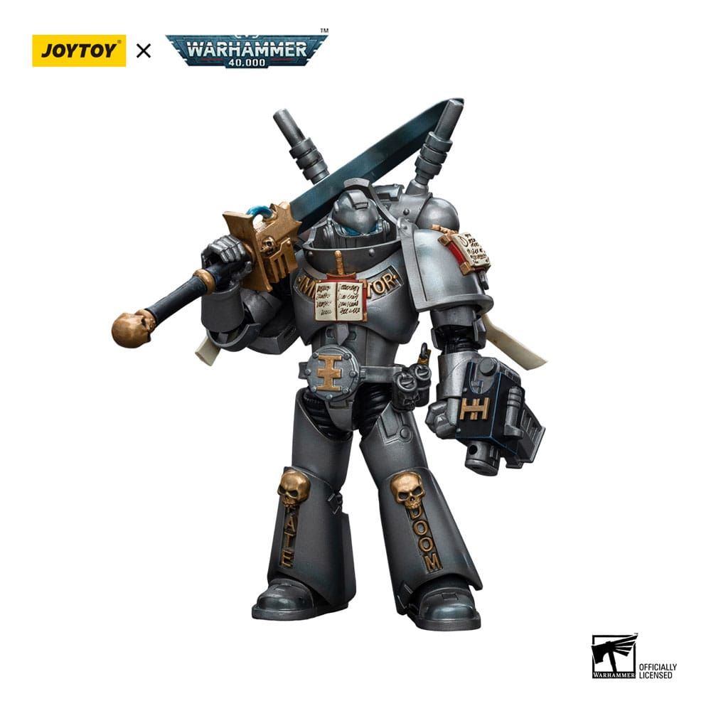 Warhammer 40k Action Figure 1/18 Grey Knights Interceptor Squad Interceptor with Storm Bolter and Nemesis Force Sword 12 cm Joy Toy (CN)