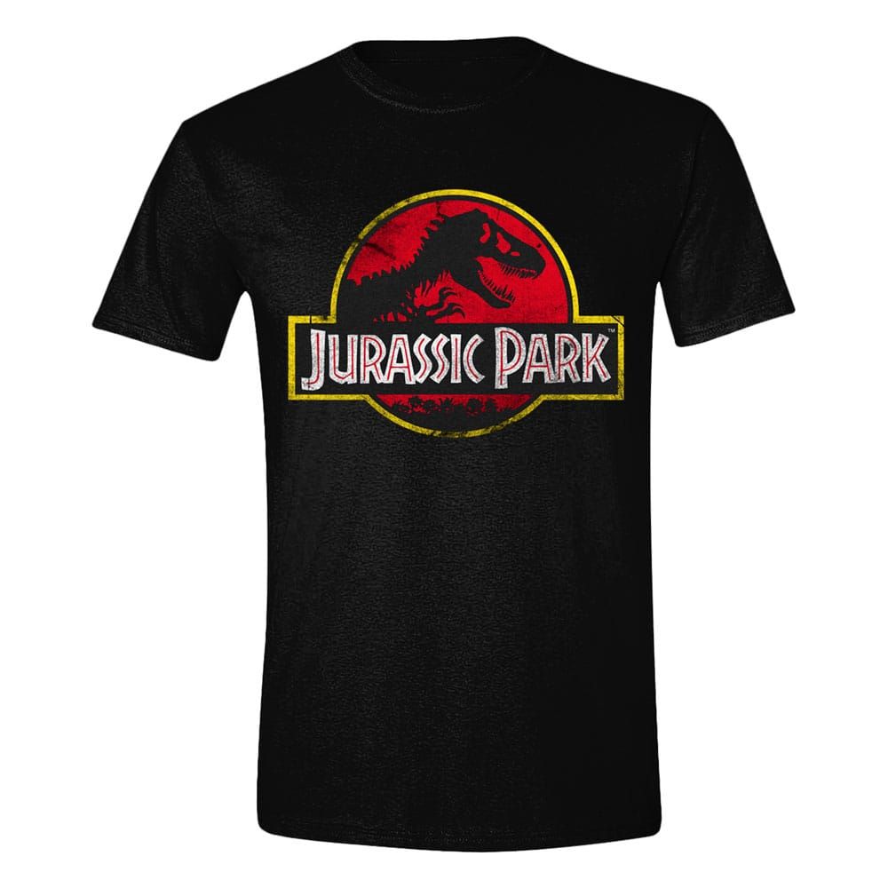 Jurassic Park T-Shirt Distressed Logo Size M PCMerch