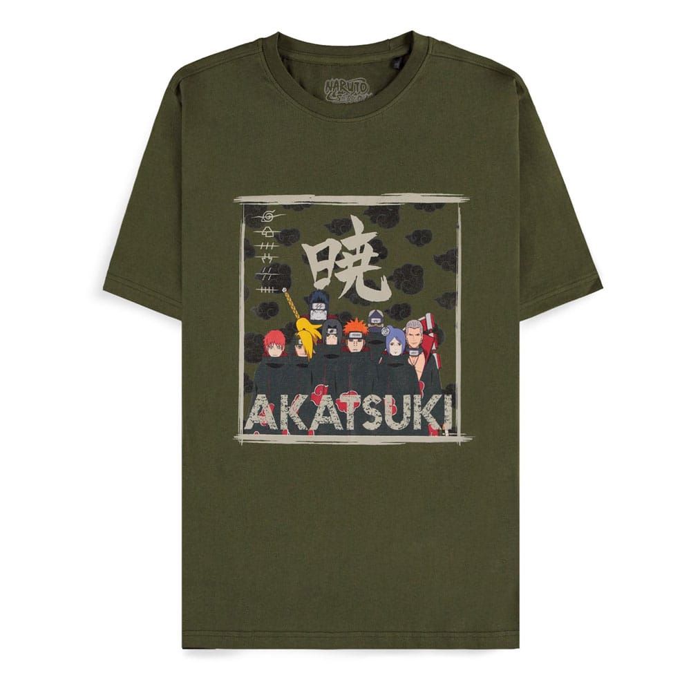 Naruto Shippuden T-Shirt Akatsuki Clan Size L Difuzed