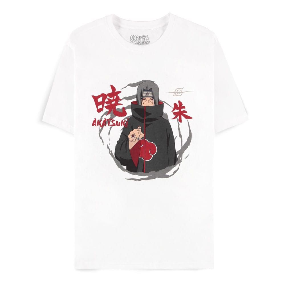 Naruto Shippuden T-Shirt Itachi Uchiha White Size M Difuzed