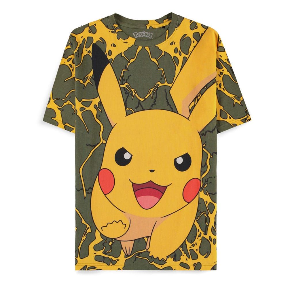 Pokemon T-Shirt Pikachu Lightning Size L Difuzed