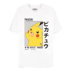 Pokemon T-Shirt White Pikachu Size M