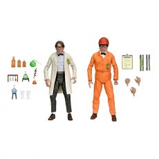 TMNT II: The Secret of the Ooze Action Figure 2-Pack Lab Coat Professor Perry and Hazmat Suit Professor Perry 18 cm NECA