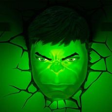 Marvel 3D LED Light Hulk Face 3D 3Dlight
