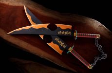 Demon Slayer: Kimetsu no Yaiba Proplica Replicas 1/1 ABS Plastic Nichirin Swords (Tengen Uzui) 110 cm Bandai Tamashii Nations