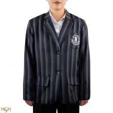 Wednesday Jacket Nevermore Academy black Striped Blazer Size L Cinereplicas