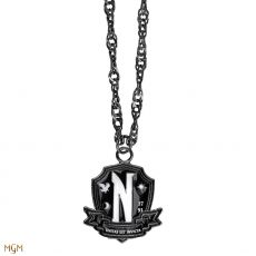 Wednesday Necklace with Pendant Nevermore Academy Black Cinereplicas