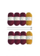 Harry Potter Knitting Kit Slouch Socks and Mittens Gryffindor Eaglemoss Publications Ltd.
