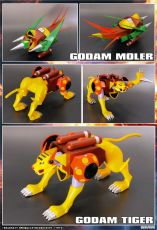 Gowappa 5 Godam Dynamite Action Action Figure Kai Gordam Full Blast Off Set 17 cm Evolution Toy