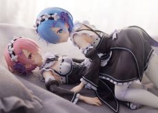 Re:Zero Starting Life in Another World PVC Statue 1/7 Ram & Rem 9 cm Furyu