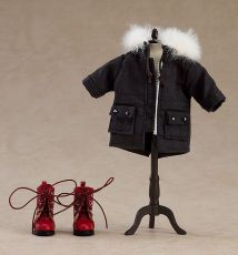 Original Character Parts for Nendoroid Doll Figures Warm Clothing Set: Boots & Mod Coat (Black) Good Smile Company