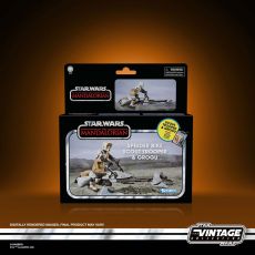 Star Wars: The Mandalorian Vintage Collection Vehicle with Figures Speeder Bike with Scout Trooper & Grogu Hasbro