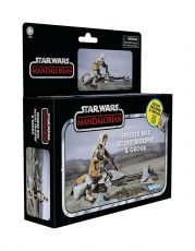 Star Wars: The Mandalorian Vintage Collection Vehicle with Figures Speeder Bike with Scout Trooper & Grogu Hasbro