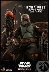 Star Wars The Mandalorian Action Figure 1/6 Boba Fett (Repaint Armor) and Throne 30 cm Hot Toys