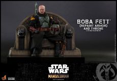 Star Wars The Mandalorian Action Figure 1/6 Boba Fett (Repaint Armor) and Throne 30 cm Hot Toys