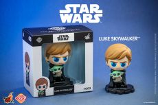 Star Wars: The Mandalorian Cosbi Mini Figure Luke Skywalker Grogu 8 cm Hot Toys