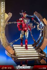 Marvel's The Avengers Movie Masterpiece Diecast Action Figure 1/6 Iron Man Mark VI (2.0) with Suit-Up Gantry 32 cm Hot Toys