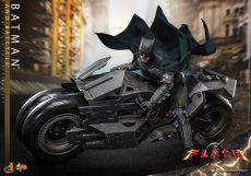 The Flash Movie Masterpiece Action Figure wih Vehicle 1/6 Batman & Batcycle Set 30 cm Hot Toys