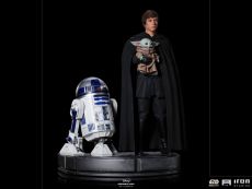 Star Wars The Mandalorian Legacy Replica Statue 1/4 Luke Skywalker, R2-D2 & Grogu 54 cm Iron Studios