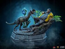 Jurassic Park Art Scale Statue 1/10 Dennis Nedry meets the Dilophosaurus 21 cm Iron Studios